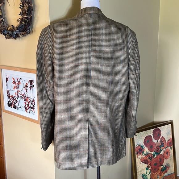 Vtg BROOKS BROTHERS Size 42R Plaid Sportcoat Silk/Cashmere Blend Timeless Pteppy - Picture 5 of 15